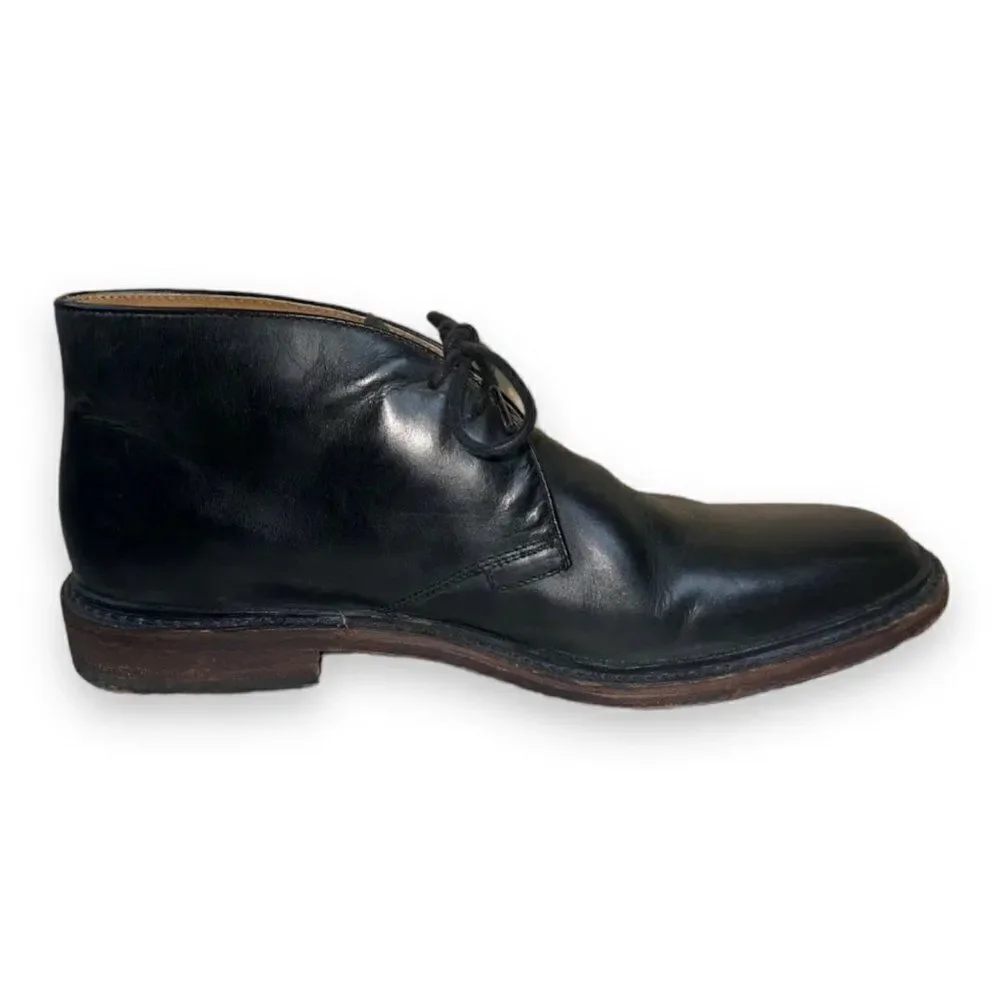 Frye‎ James Chukka Boots Black Leather 3487880 Men's 11.5 D